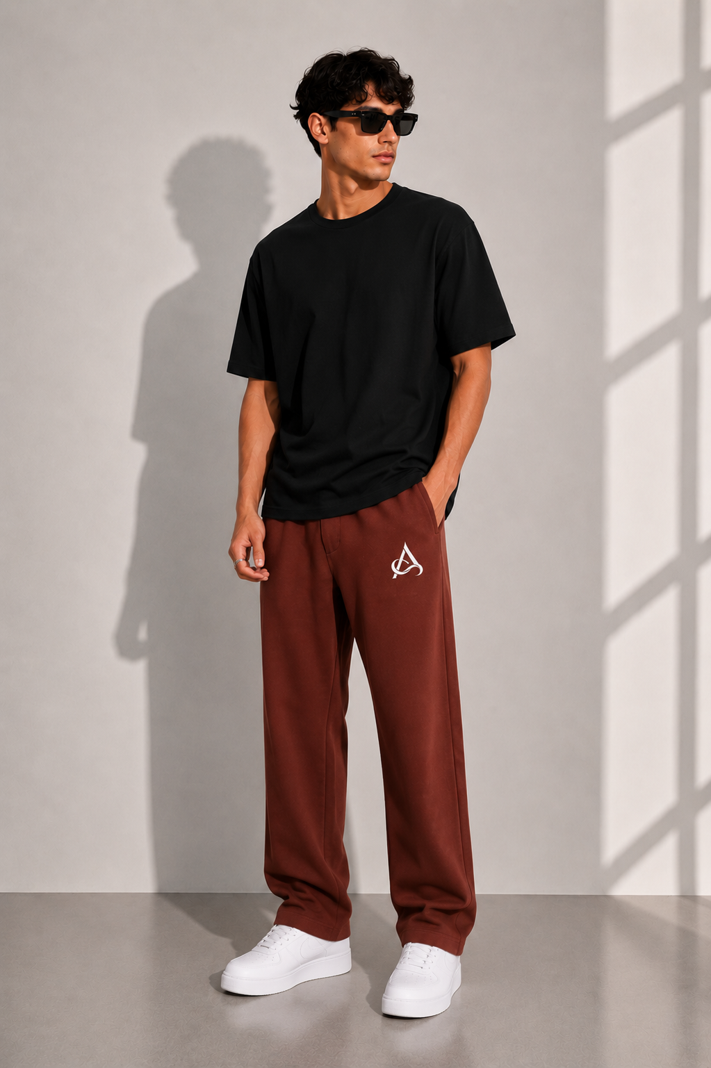 AUREVO Wide-Leg Trouser Set