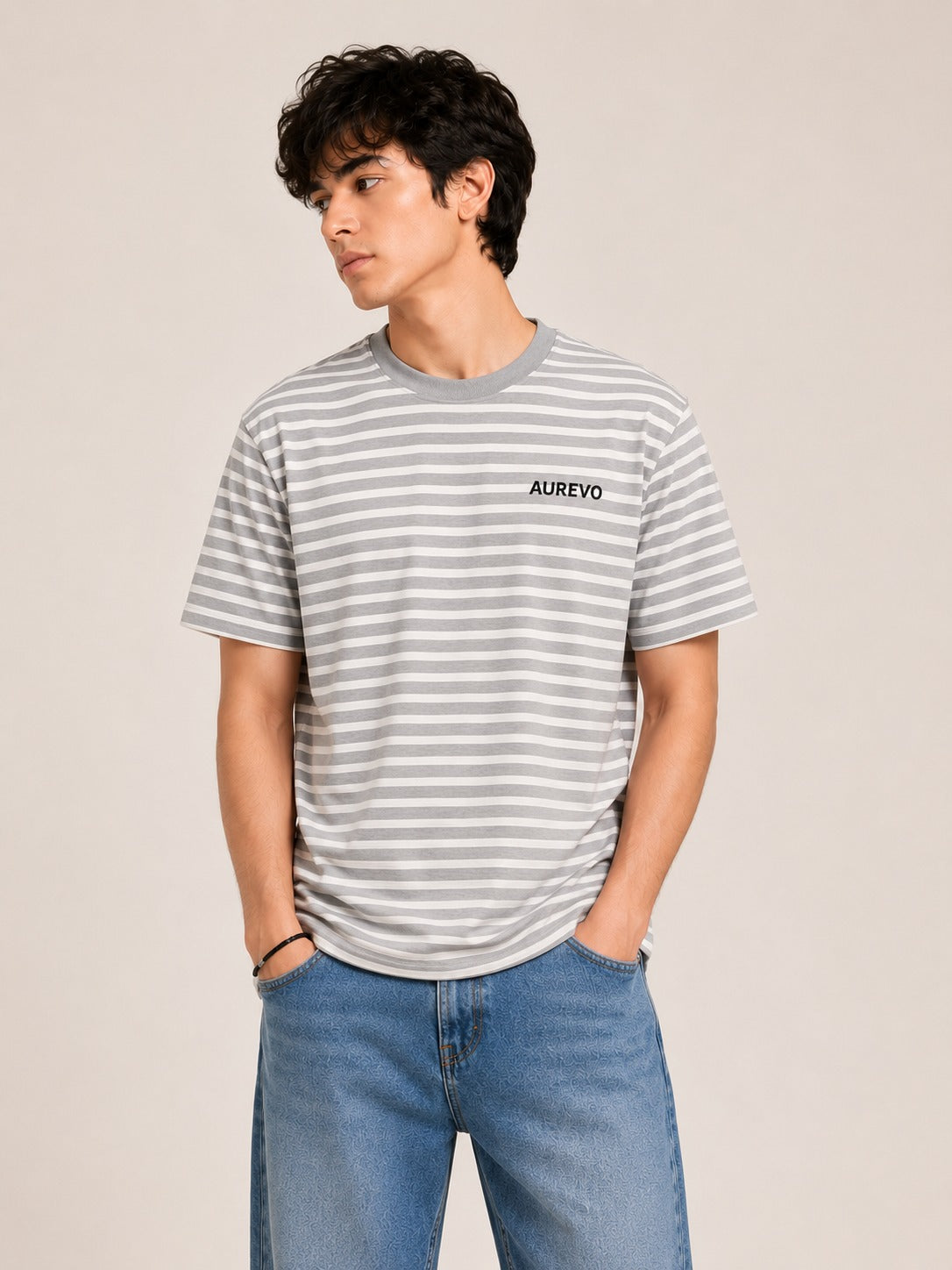 Aurevo Essential Striped Tee