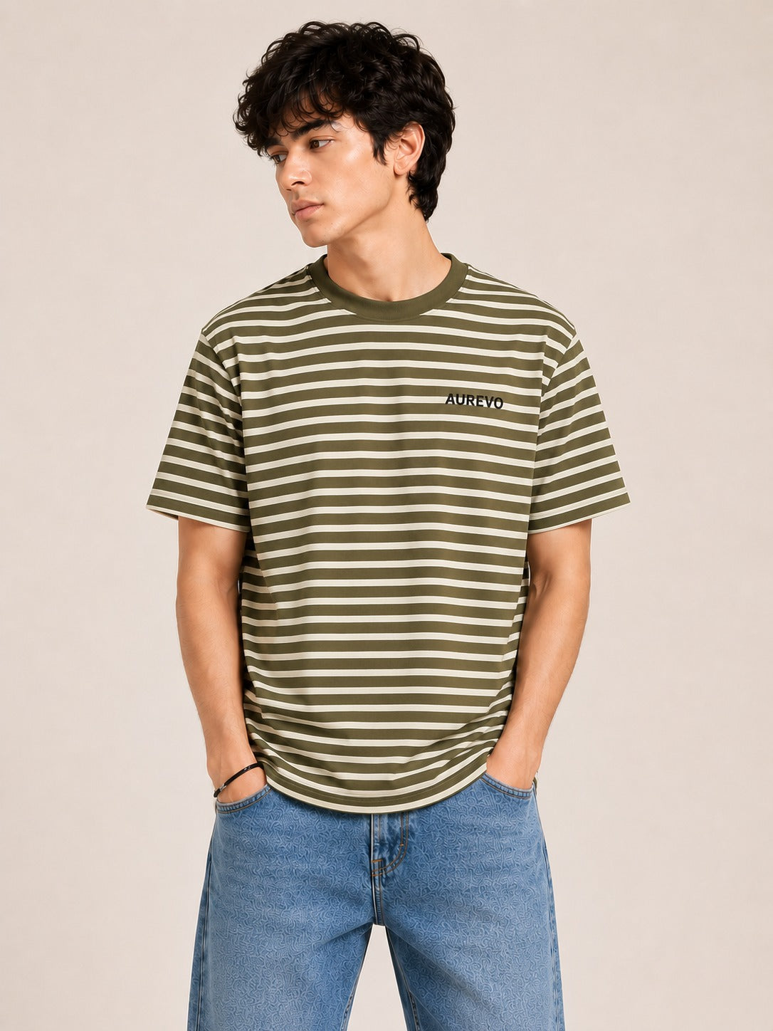 Aurevo Essential Striped Tee